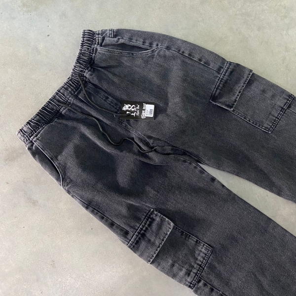 CALÇA CARGO ESTONADA