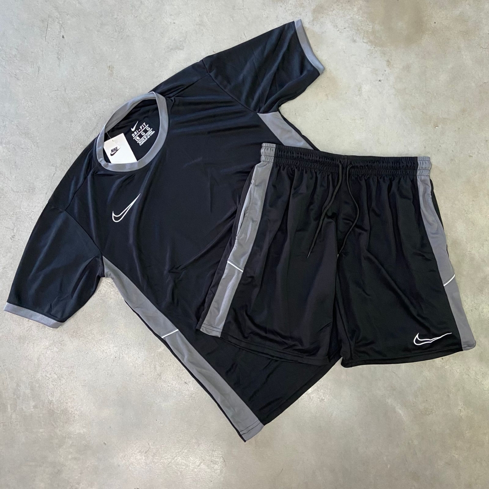 CONJUNTO DRIFIT NK - PRETO/ CINZA