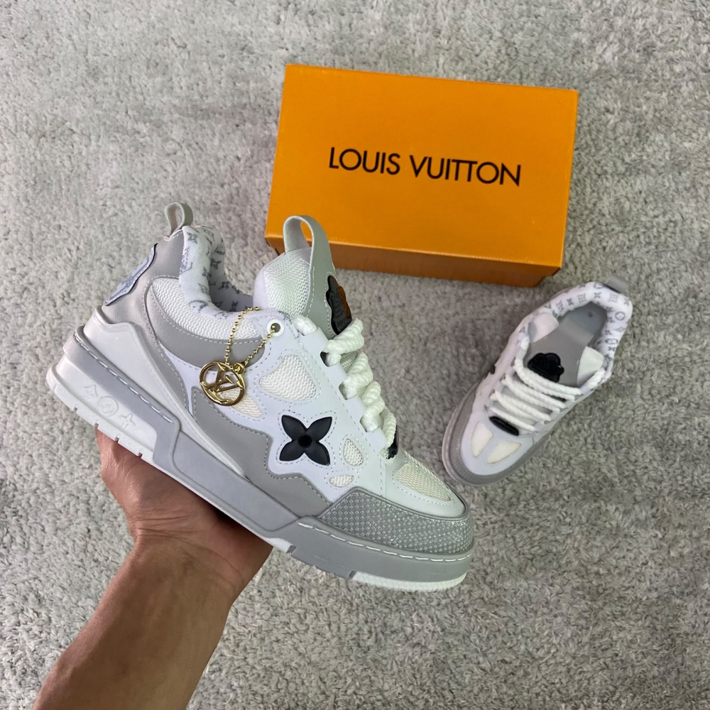 TENIS LV SK8 - BRANCO CINZA