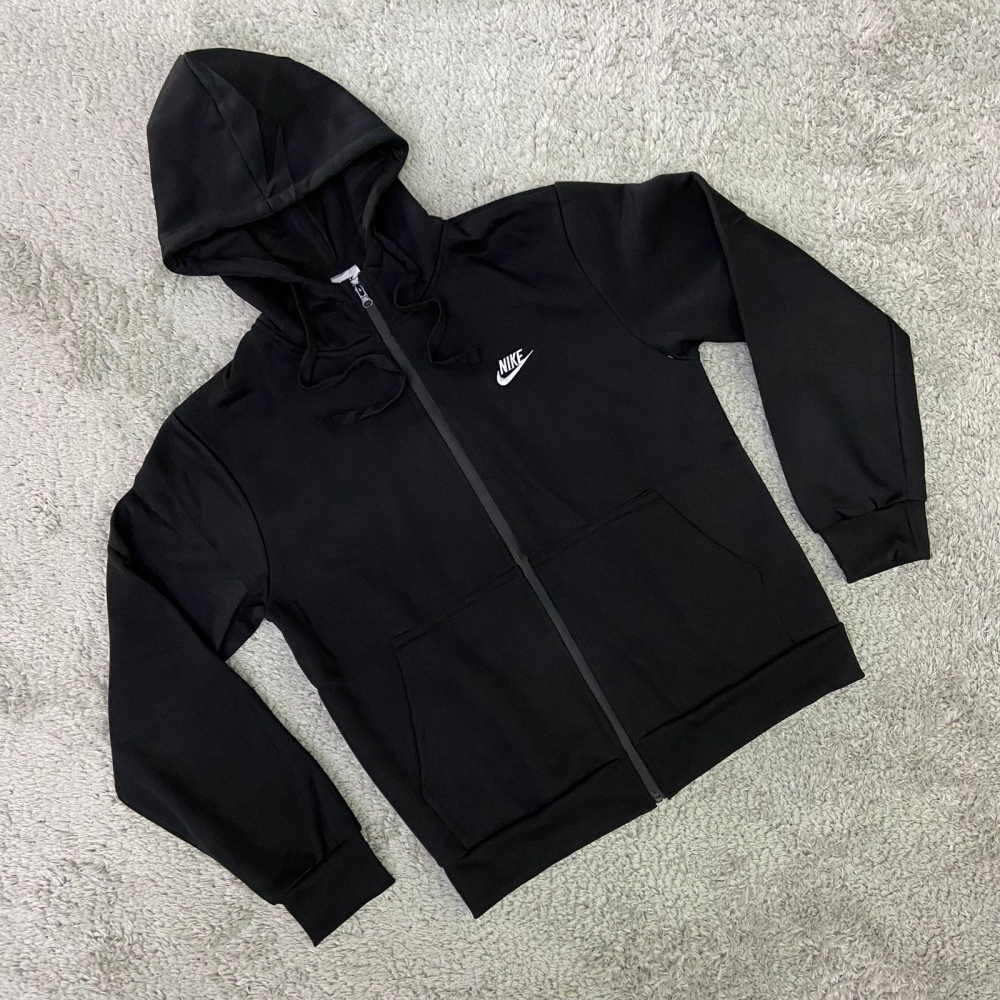 MOLETOM NK ZÍPER - PRETO