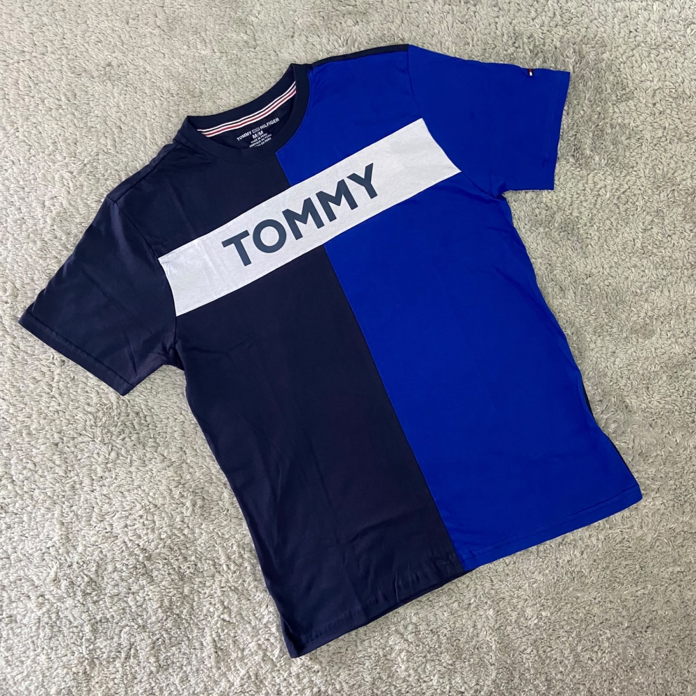 CAMISETA 30.1 TOM RECORTADA - AZUL ESCURO / AZUL