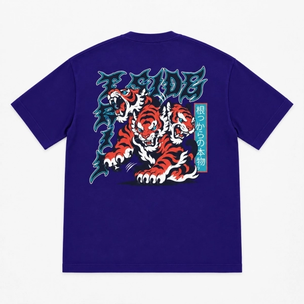 CAMISETA TRIP SIDE TIGRE O2 - ROXA