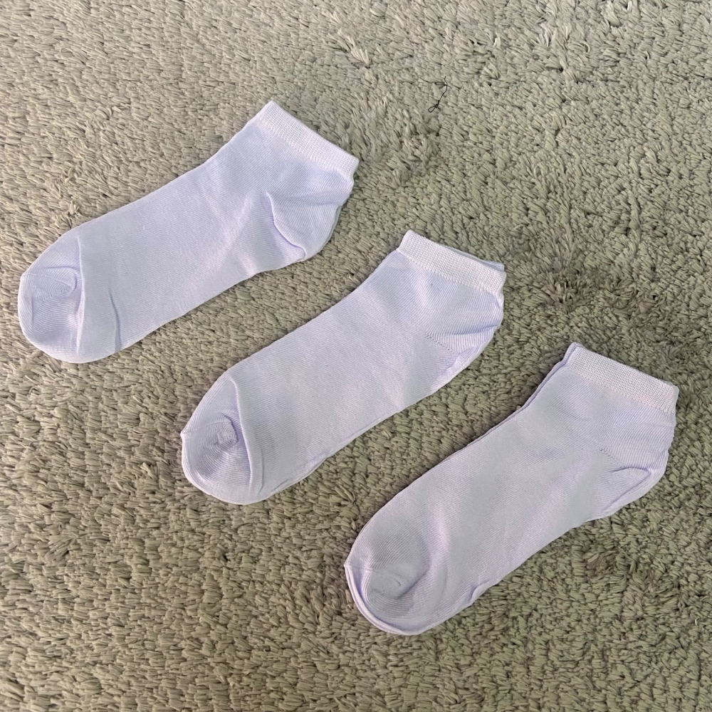 KIT 3 MEIAS SOQUETE - BRANCO