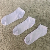 KIT 3 MEIAS SOQUETE - BRANCO